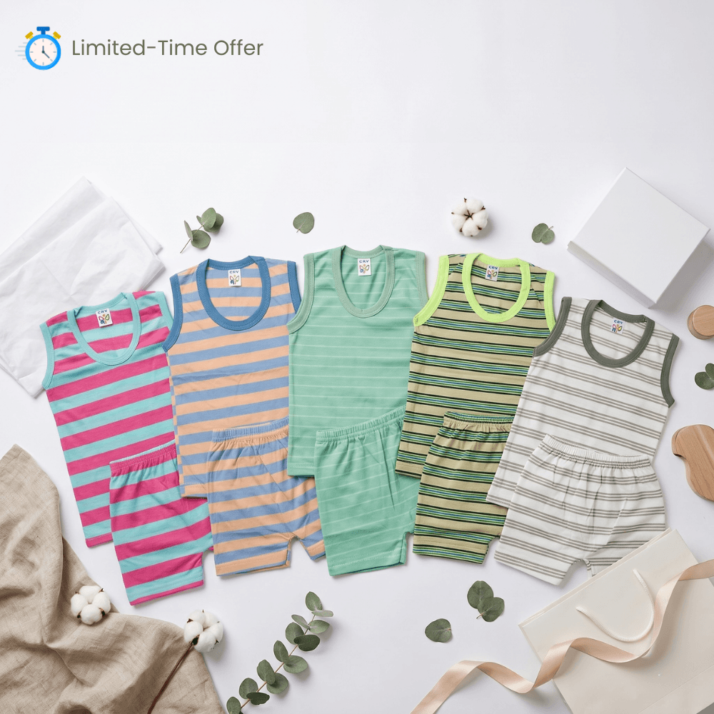 Kids Color Stripe Set – Pack of 5