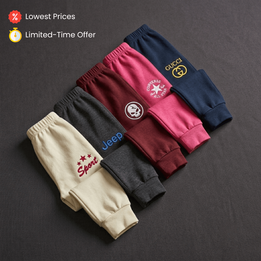 Little Comfort Rib Pants – Pack of 5