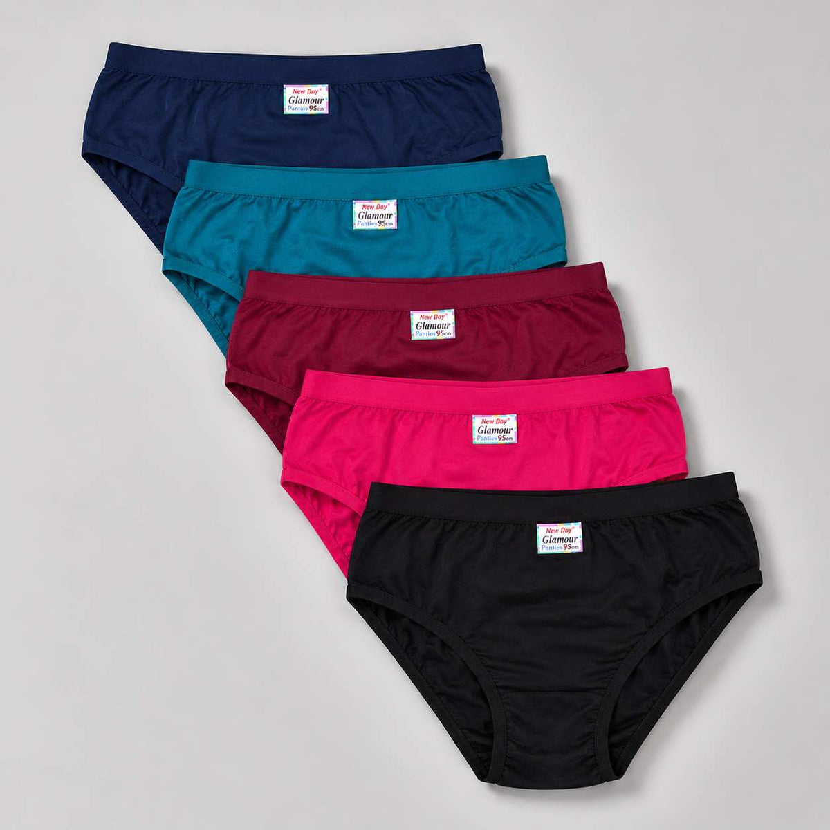 New Day Ladies Glamour Panties – Cotton Women's Innerwear Combo Pack of 5