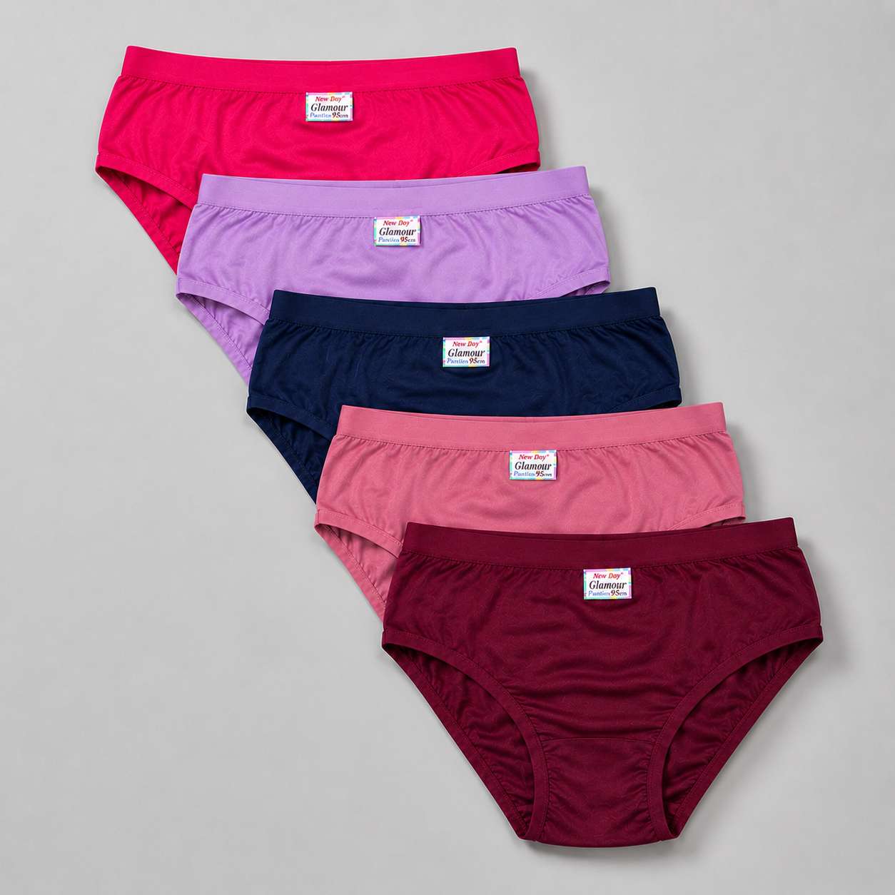 New Day Ladies Glamour Panties – Cotton Women's Innerwear Combo Pack of 5