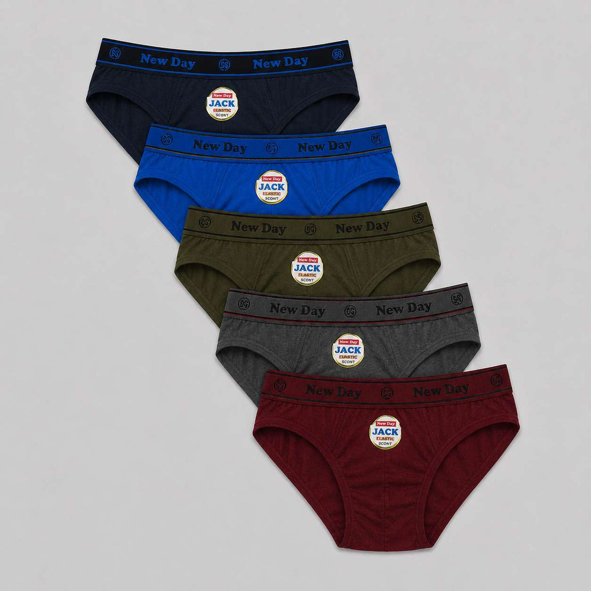 Jacktop Boys Kids - Cotton Innerwear Combo Pack of 5