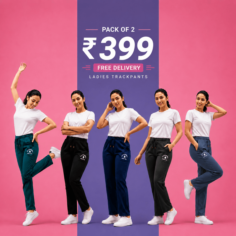 Get Fit Women's Track Pant Combo Pack of 2