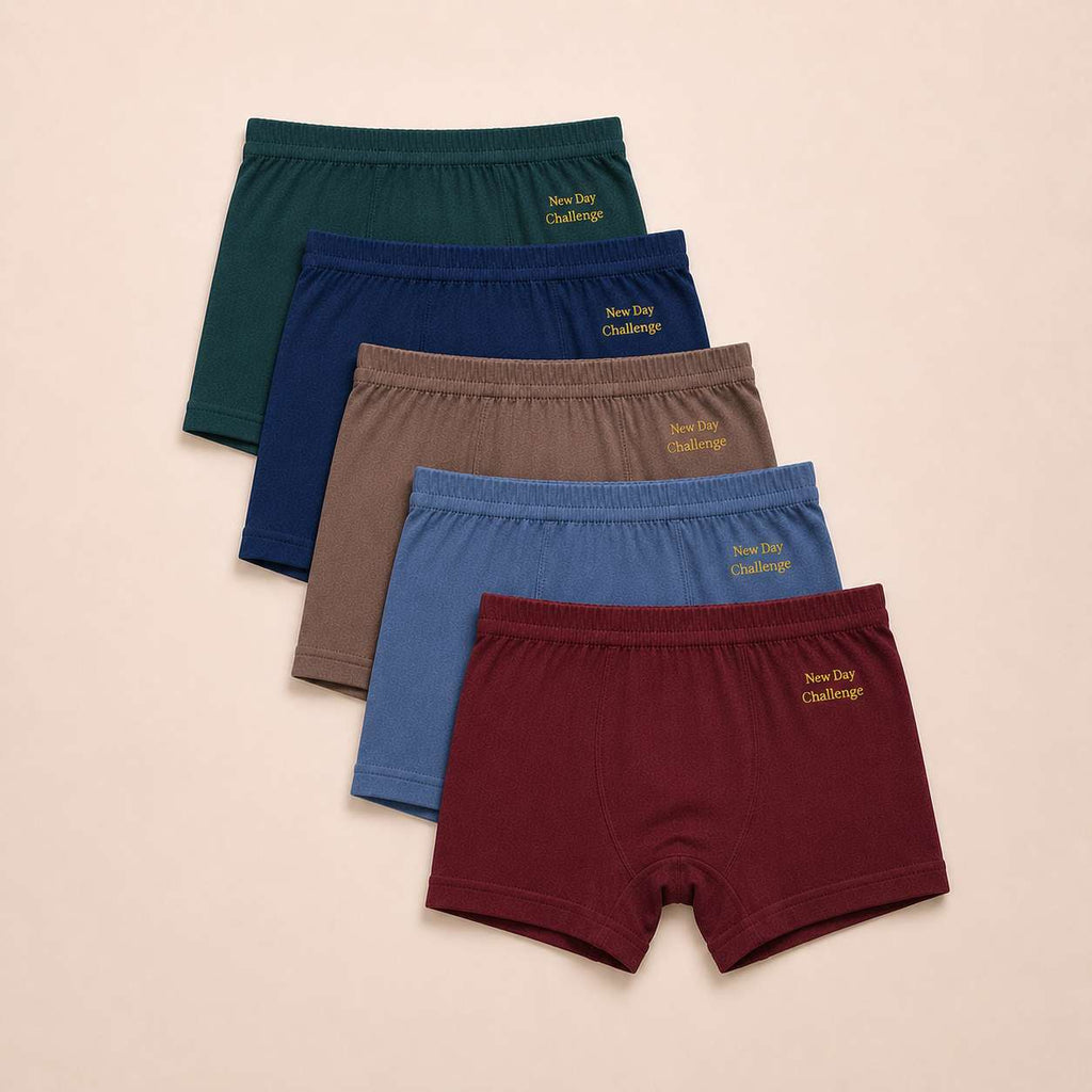 New Day Girls Challenge Drawer – Cotton Kids Girls Underwear Combo Pack of 5