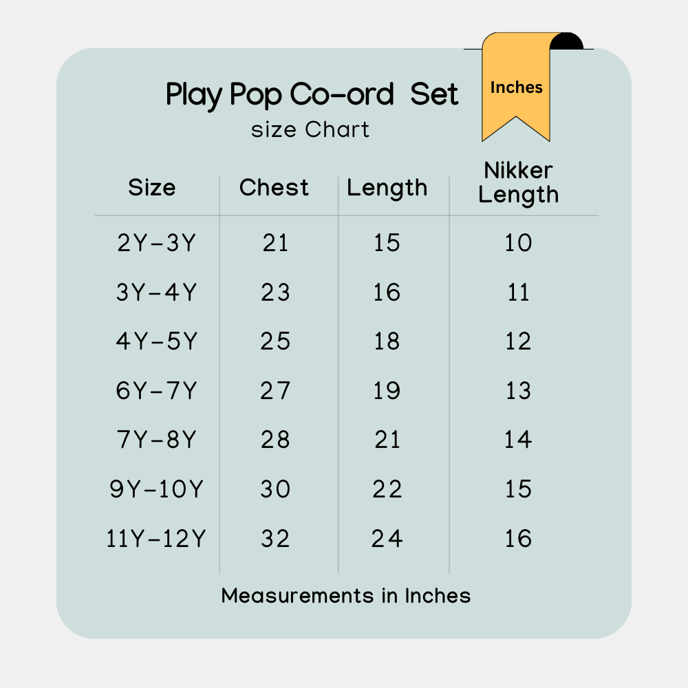Play Pop Unisex Coord Set
