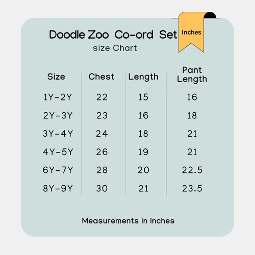 Doodle Zoo Coord Set